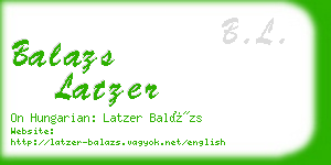 balazs latzer business card